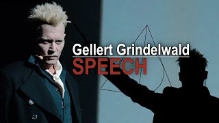 Gellert Grindelwald at ComicCon  THE SPEECH [upl. by Nivra]