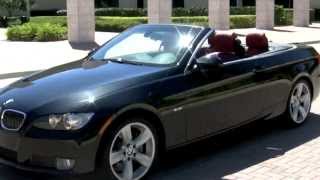 2008 BMW 335i Hardtop Convertible Black Sapphire Metallic amp Coral Red A2794 [upl. by Dorwin]