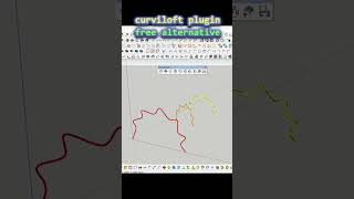 free alternative of curviloft plugin  fredo6 curviloft plugin [upl. by Anaizit425]