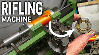 Homemade Rifling Machine  New Idea Solve An Old Problem [upl. by Yliram]