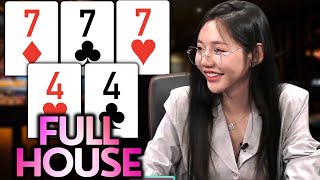 53000 Richer Watch How This Poker Queen Dominates the Game BacktoBack [upl. by Nairadas]