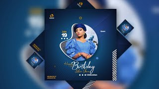 Affiche Professionnelle Danniversaire sur Adobe Photoshop Comment faire [upl. by Nodarb]