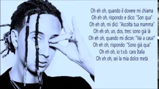 Ghali cara italia testo e audio [upl. by Launam82]