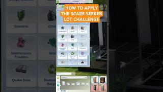 How to apply the scare seeker lot challenge 😱 sims4 [upl. by Sybyl320]