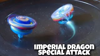 imperial dragon special move ignition force vs savior valtryek beyblade fight l pocket toon [upl. by Cherilynn]