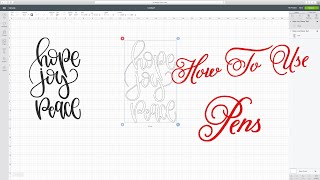 How To Use Pens With Your Cricut [upl. by Rehpitsirhc]