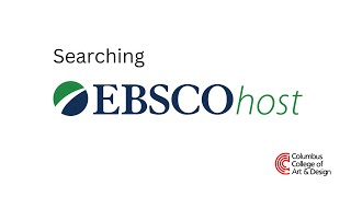 Searching EBSCOhost 202425 [upl. by Ttegdirb]