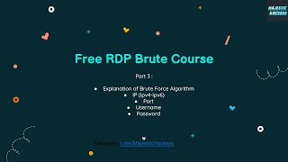 Free Remote Desktop Protocol RDP Hacking CoursePart 3 [upl. by Doug223]