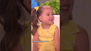 This too cute 6yearold shocks Ellen with her knowledge of famous scientists [upl. by Amsirahc776]