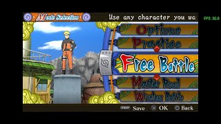 Naruto Shippuden Ultimate Ninja Heroes 3 PPSSPP emulator PSP resolution em 10x no Android [upl. by Sairacaz962]