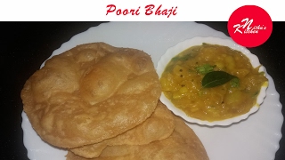 POORI BHAJI  Kerala Recipe in Malayalam  Nithus Kitchen Poori Bhaji [upl. by Yeliab493]