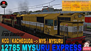 MSTS  12785 Mysuru Express  South Western Railways V2  Full Journey  full Gameplay  TS20 [upl. by Kele]