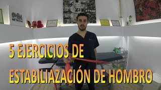 5 EJERCICIOS de ESTABILIZACIÓN de HOMBROS  Fisiolution [upl. by Zennie]