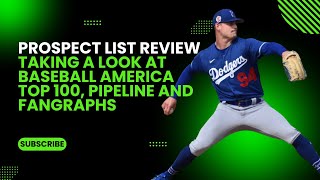 Dodgers Prospect Lists We ReVisit Fangraphs Review MLB Pipeline and Baseball America Top 100 [upl. by Swirsky805]