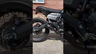 Ducati scrambler night shift Exhaust Leo Vince 10 Full Black [upl. by Aldora]