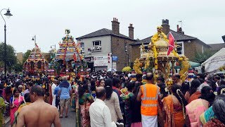 Ealing Shri Kanaga Thurkkai Amman Temple chariot Festival 2018 [upl. by Aceber]