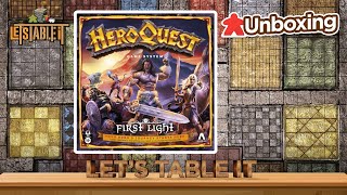 HeroQuest First Light  Unboxing amp Overview [upl. by Anairt]