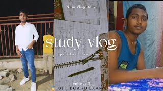 DAY2  STUDY VLOG COMPLETE MATHS AND SCIENCE CHAPTER 3NITIN VLOG DAILY [upl. by Ferrick]