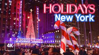 New York Christmas Videos 🎄 Experience the NYC Holiday Vibes [upl. by Lassiter]