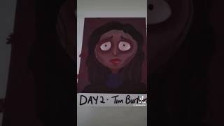 Tim Burton Art Style Or is it Henry Selick smallbusiness artchallenge artist digitalartist [upl. by Keyser984]