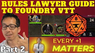 Rules Lawyer Guide to Foundry Part 2 PF2e Workbench PF2e Toolbelt Monks Combat Details [upl. by Aniteb620]