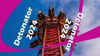 Detonator  Thorpe Park 2024  Soundtrack snippet and countdown [upl. by Ylelhsa769]