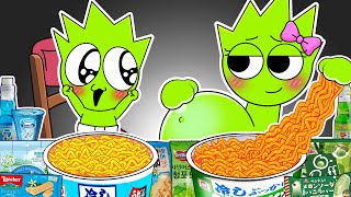 SPRUNKI ASMR  OWAKCK Pregnant amp Baby Convenience Store Food Mukbang  Incredibox Animation [upl. by Madelon]