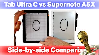 Boox Tab Ultra C vs Supernote A5X Side by Side Comparison E Ink Tablet WC SF1 [upl. by Aoket]