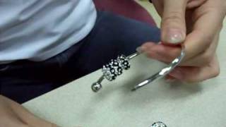 How to make a new Pandora Style Bangle bracelet [upl. by Ebonee]