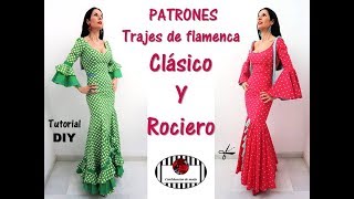 Cómo hacer el PATRÓN del TRAJE de FLAMENCA CLÁSICO y el ROCIERO Tutorial DIY [upl. by Elohc173]