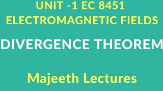 EC 8451DIVERGENCE THEOREM [upl. by Manton646]