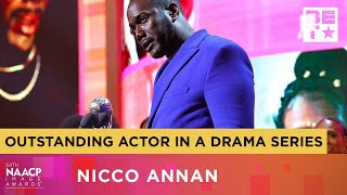 Nicco Annan Wins Outstanding Actor In A Drama Series  NAACP Image Awards 23 [upl. by Eecak634]