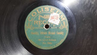 Lionel Rothery  Cassidy Private Michael Cassidy 1916 78RPM Coliseum [upl. by Claiborne]