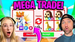 We Trade the ALL NEW MEGA ROYAL CAPUCHIN MONKEY in Adopt ME Roblox [upl. by Nnyltiac]