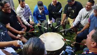 Whitefish Bay Singers at Couchiching Powwow 2018 [upl. by Inajar]