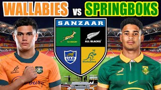 WALLABIES vs SPRINGBOKS 2024 Rugby Championship Live Commentary [upl. by Marieann]