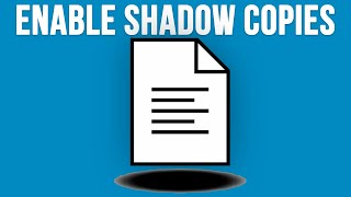 How to Configure amp Enable Shadow Copies Previous Versions in Windows 10 and 11 [upl. by Field]