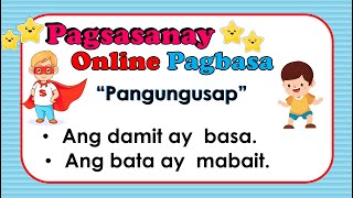 Pagsasanay sa Pagbasa ll Grade 1 and Grade 2 ll PANGUNGUSAP ll Teacher Ana Online Pagbasa [upl. by Anjela346]