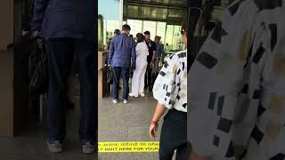 Madhuri Dixit with Shriram Nene seen at the airport [upl. by Sabrina547]