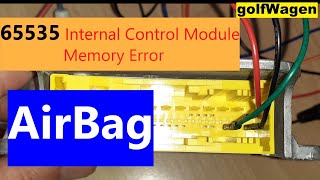 VW Airbag Light reset 65535 Internal Control Module Memory Error reset [upl. by Najram]