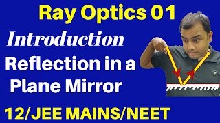 12th Chapter 9  Ray Optics 01  Introduction amp Reflection in a Plane Mirror JEE NEET [upl. by Maddie]