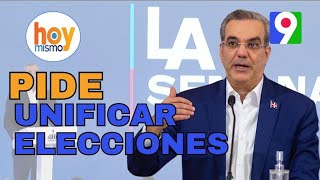 ¡Polémica Abinader propone reducir número de diputados y unificar las elecciones  Hoy Mismo [upl. by Colwin170]