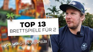 Die besten 2 Spieler Brettspiele 🌴 Top 13 Spiele für Zwei [upl. by Annaiviv838]