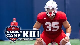 Stony Brook Linebacker Tyler King  Training Camp Insider  Stony Brook Football 2022 [upl. by Frohman]