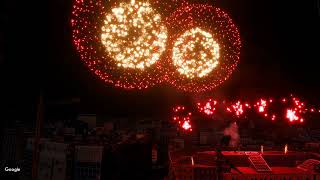 Undergrunn UG Supermix  Firework show Oslo 2023 FWsim moving camera edition [upl. by Eerak290]