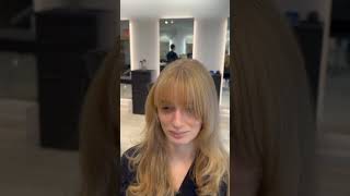 nychairstylist nychairsalon nyctopsalon hairtransformation bangs fringe hairlove hairtok [upl. by Aihseken844]