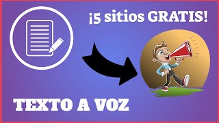 Programa de texto a voz en español  Cómo convertir de texto a voz realista GRATIS [upl. by Bumgardner906]