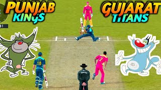 Oggy and Jack Plays PBKS Vs GT IPL Match in Real Cricket 20  Rc 20 [upl. by Eceinej]