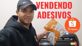 VENDENDO NA SHOPEE ADESIVOS PERSONALIZADOS [upl. by Ahteres]