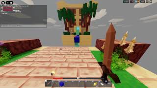 Hacker in roblox bedwars for Ac mods [upl. by Nnyre381]